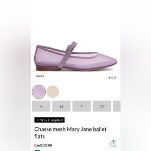 Jeffrey Campbell Chasse Mesh Mary Jane Ballet Flats